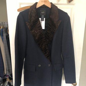 Smythe wool coat/blazer with velvet collar